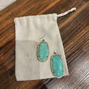 Kendra Scott Turquoise Stone Drop Earrings - Women Jewelry